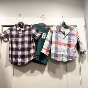 Janie & Jack Bluey Gap toddler boy fall bundle lot 2T preppy sweatershirt plaid